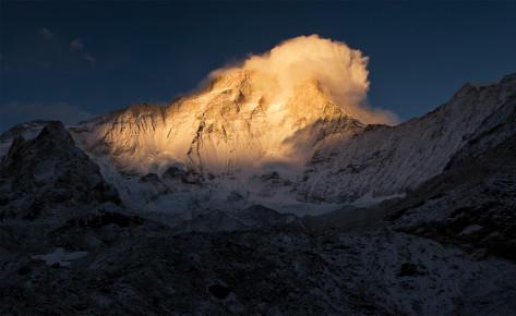 Sunset on Makalu (8481m)