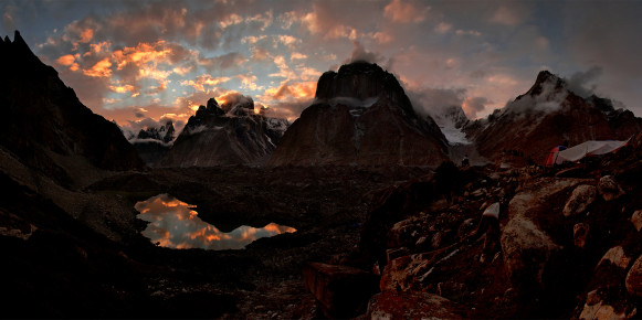 Sunset on the Baltoro